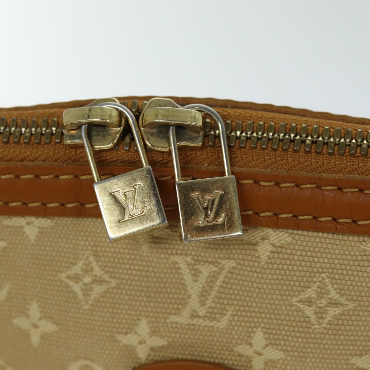 LOUIS VUITTON Monogram Mini Kabamari Kate Tote Bag Beige M92492 LV Auth 73754