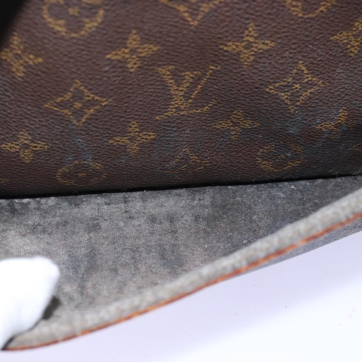 LOUIS VUITTON Monogram Compiegne 28 Clutch Bag M51845 LV Auth 73760