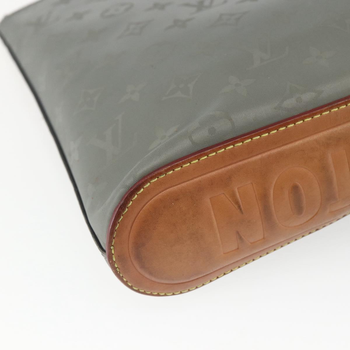 LOUIS VUITTON Monogram Titanium Pochette Cosmos Bag Gray M63240 LV Auth 73801