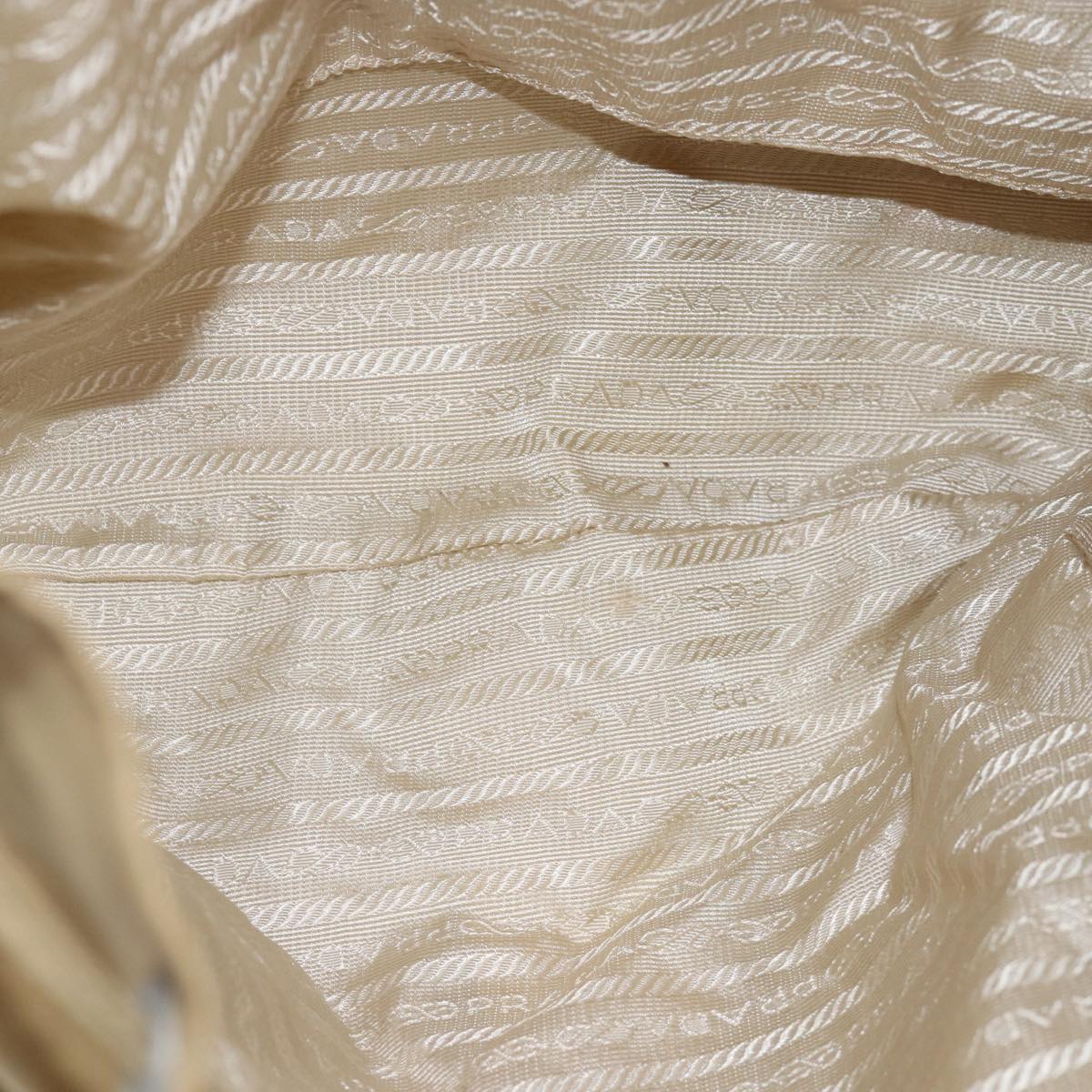 PRADA Backpack Nylon Beige Auth 73873