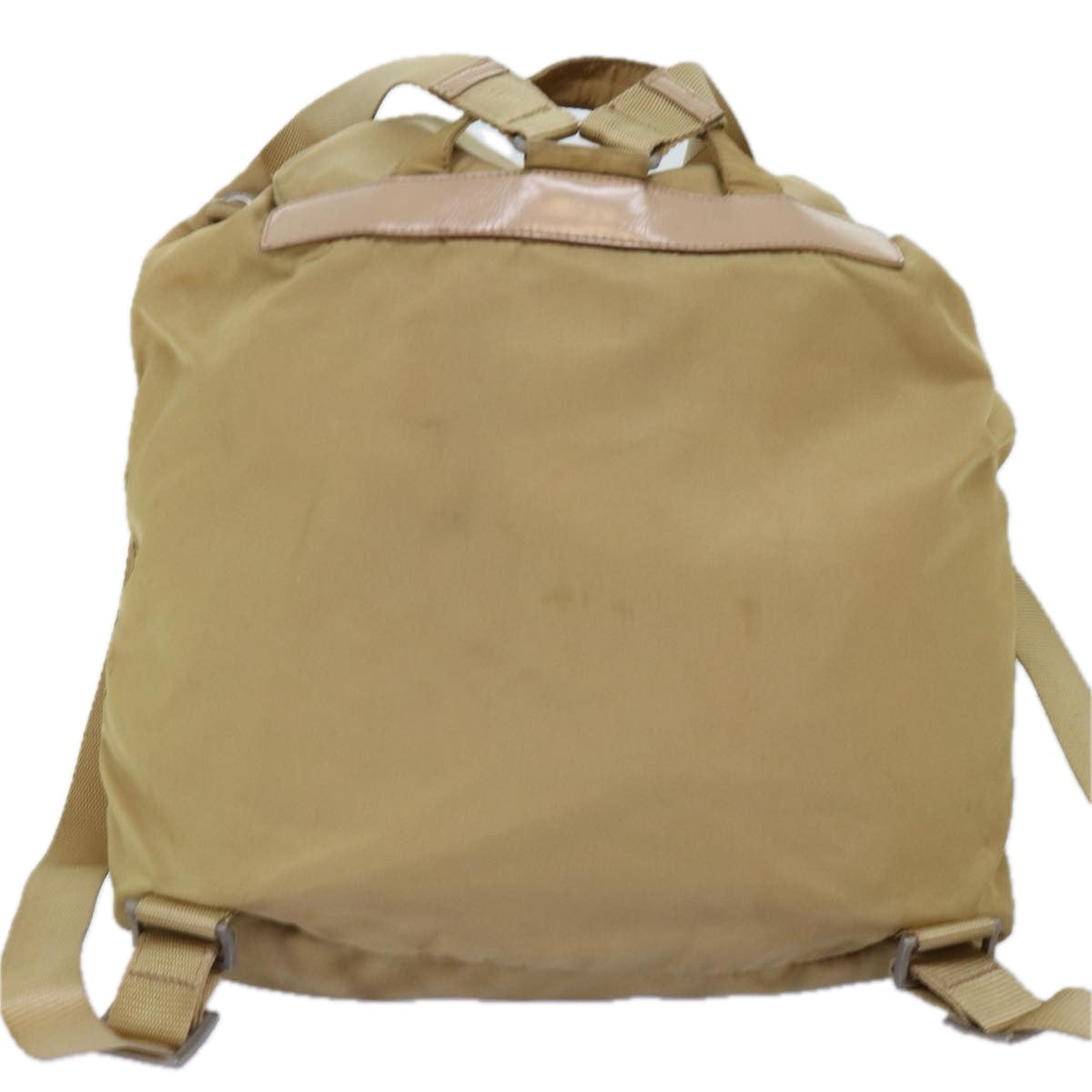 PRADA Backpack Nylon Beige Auth 73873