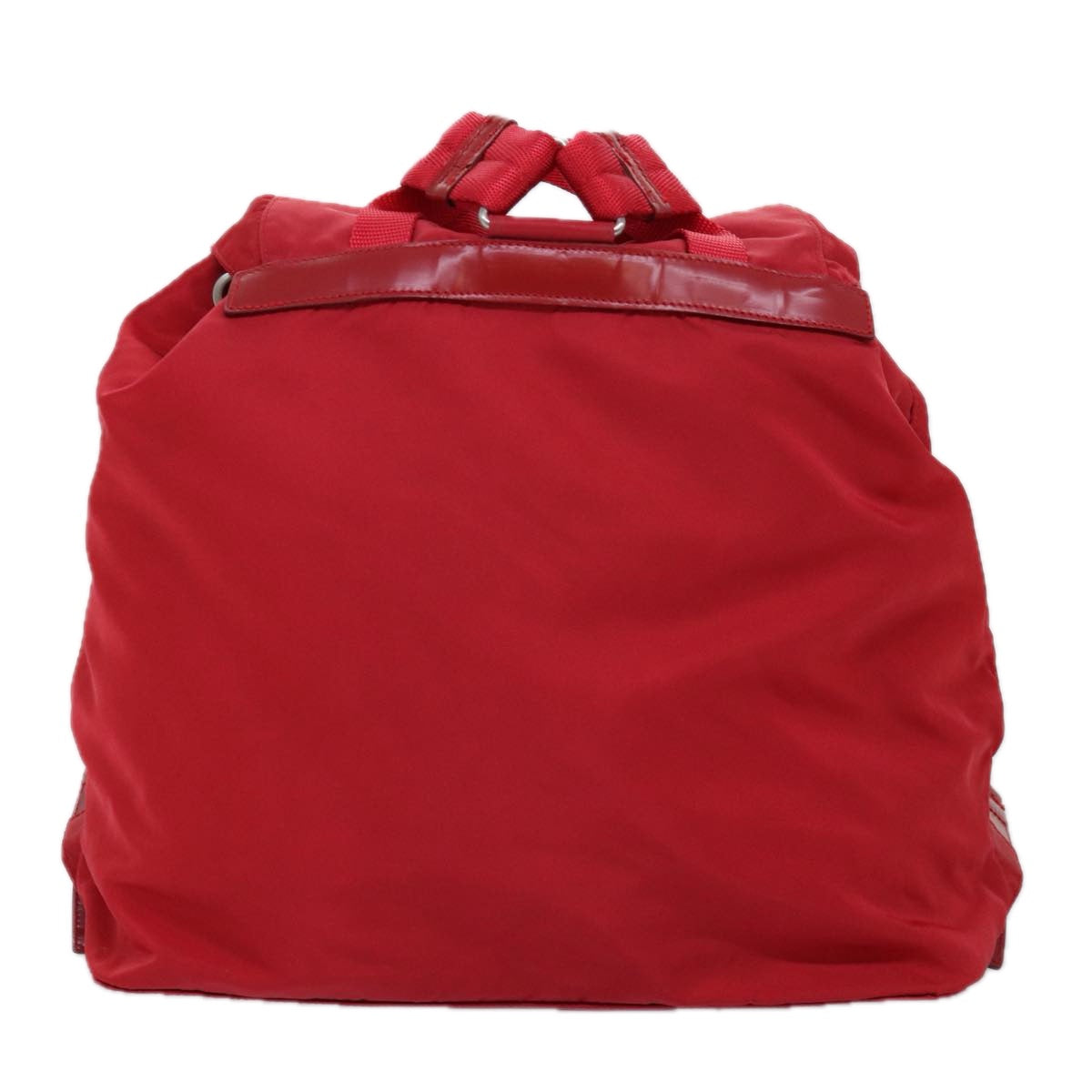 PRADA Backpack Nylon Red Auth 73874