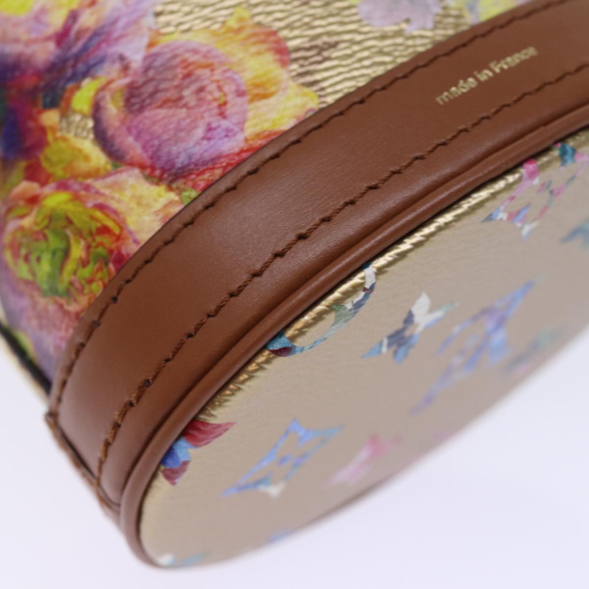 LOUIS VUITTON LV Garden Nano Bucket Shoulder Bag Beige M81724 LV Auth 73910SM