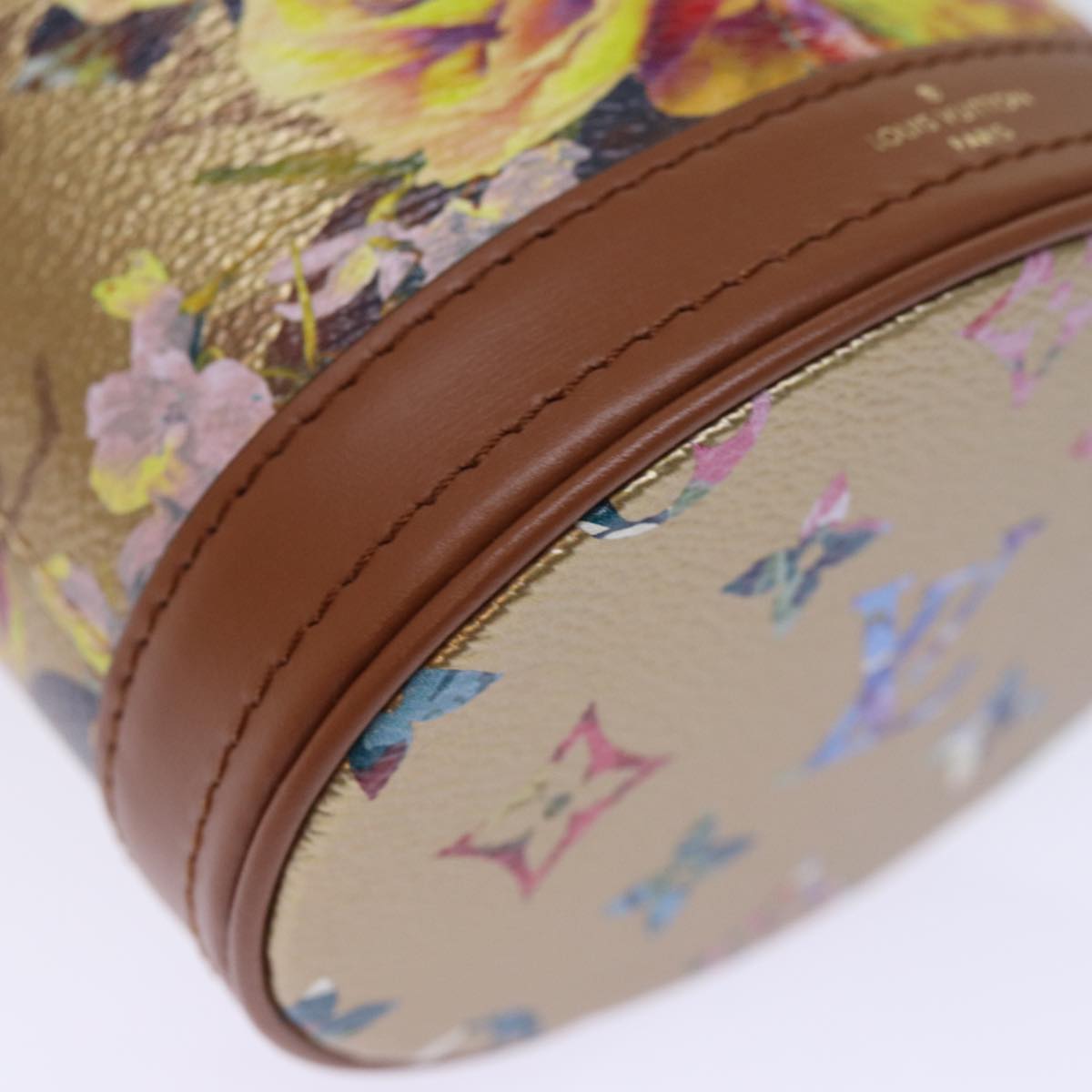 LOUIS VUITTON LV Garden Nano Bucket Shoulder Bag Beige M81724 LV Auth 73910SM