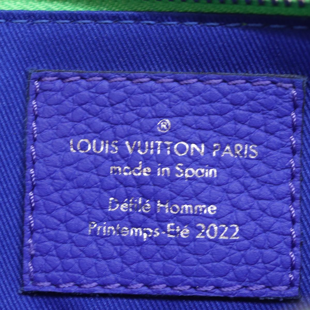 LOUIS VUITTON Monogram Illusion Trio Pouch NM Pouch Green Pink LV Auth 73911SM