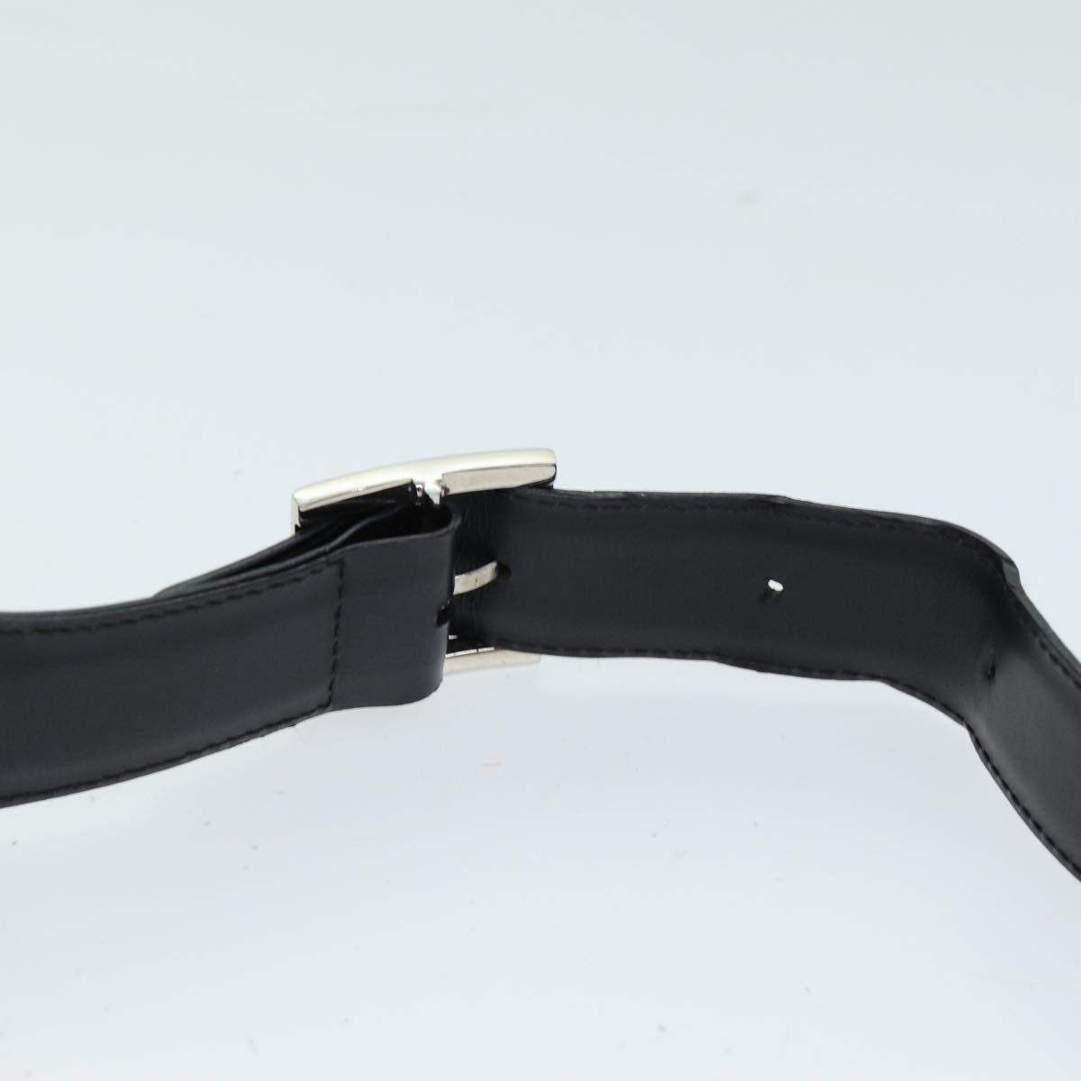 Salvatore Ferragamo Gancini Shoulder Bag patent Black Auth 73989