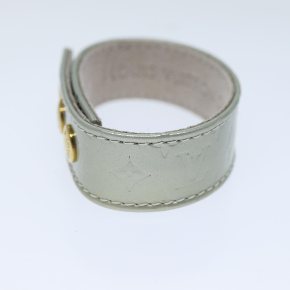 LOUIS VUITTON Monogram Vernis Bracelet 2001 Paris Only Gris LV Auth 74009