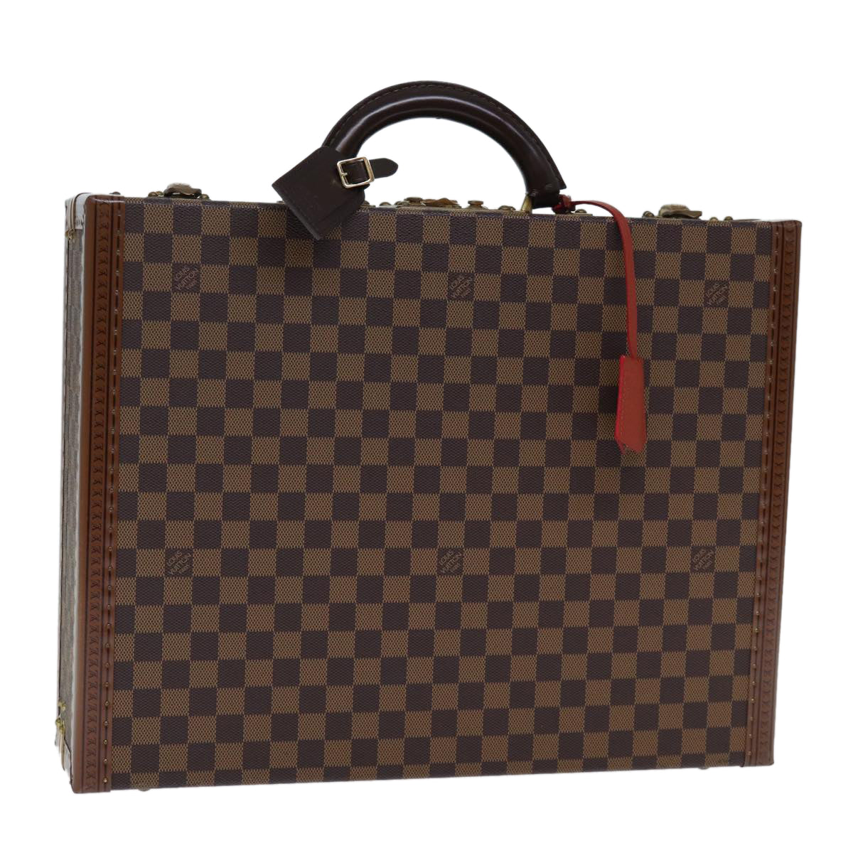 LOUIS VUITTON Damier Ebene Attache Case Hand Bag LV Auth 74042SM