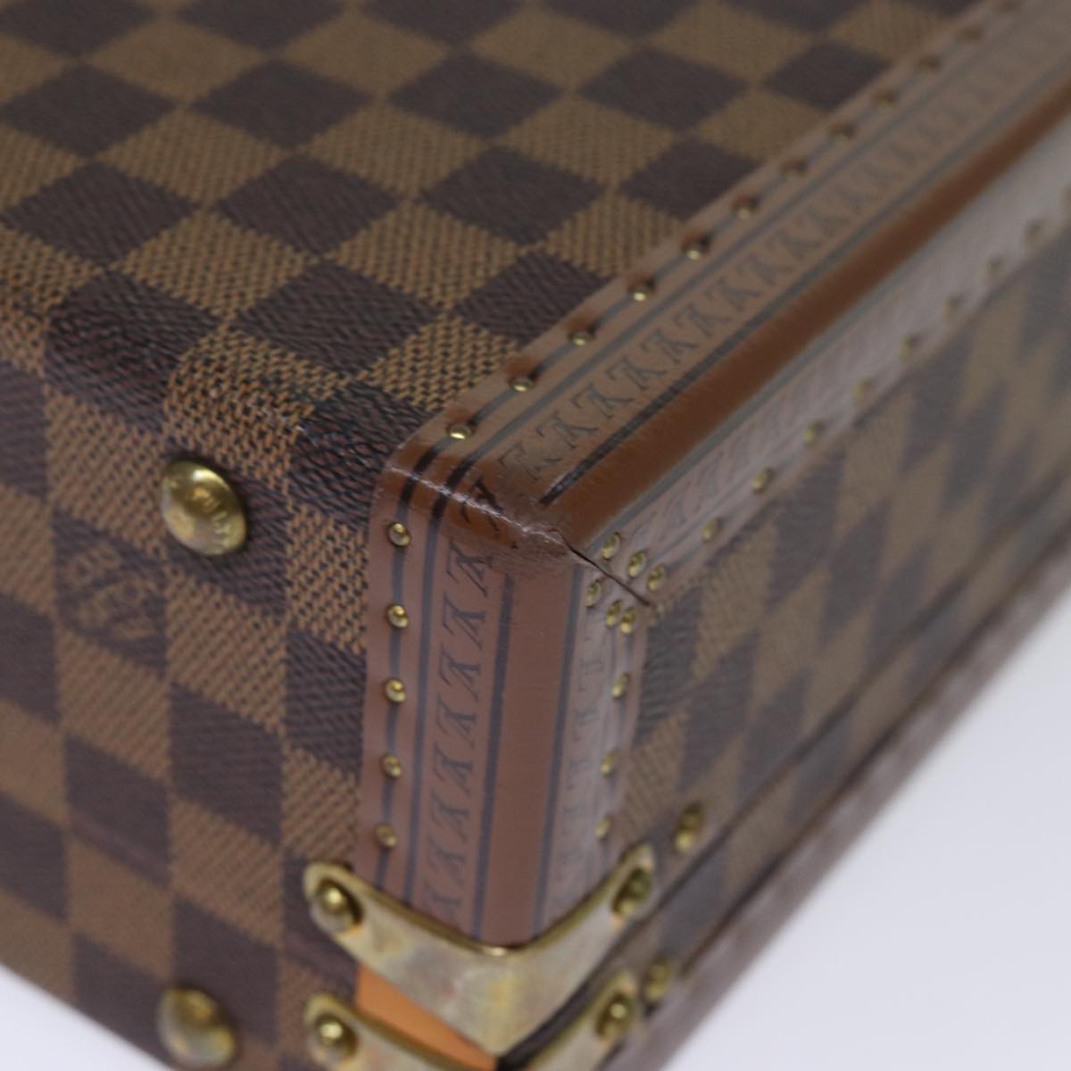 LOUIS VUITTON Damier Ebene Attache Case Hand Bag LV Auth 74042SM