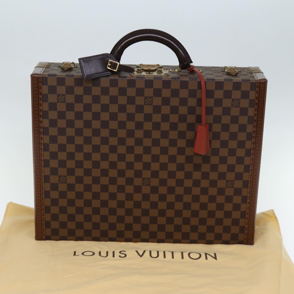 LOUIS VUITTON Damier Ebene Attache Case Hand Bag LV Auth 74042SM
