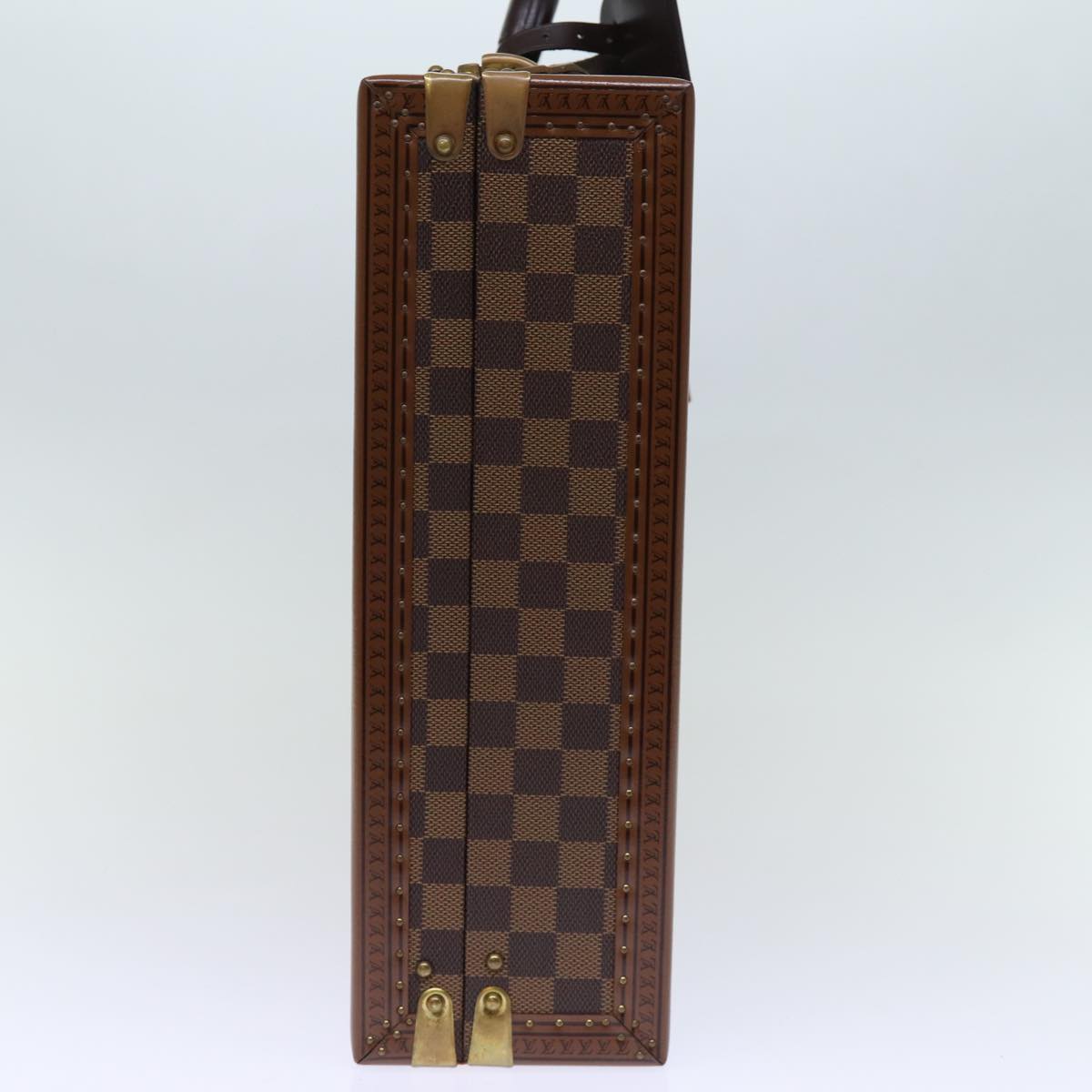 LOUIS VUITTON Damier Ebene Attache Case Hand Bag LV Auth 74042SM