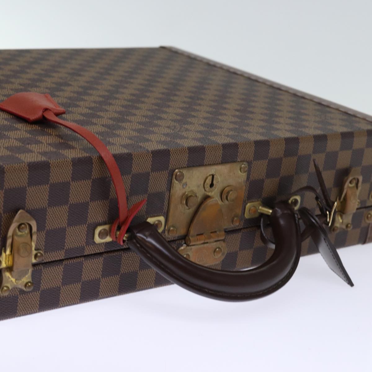 LOUIS VUITTON Damier Ebene Attache Case Hand Bag LV Auth 74042SM