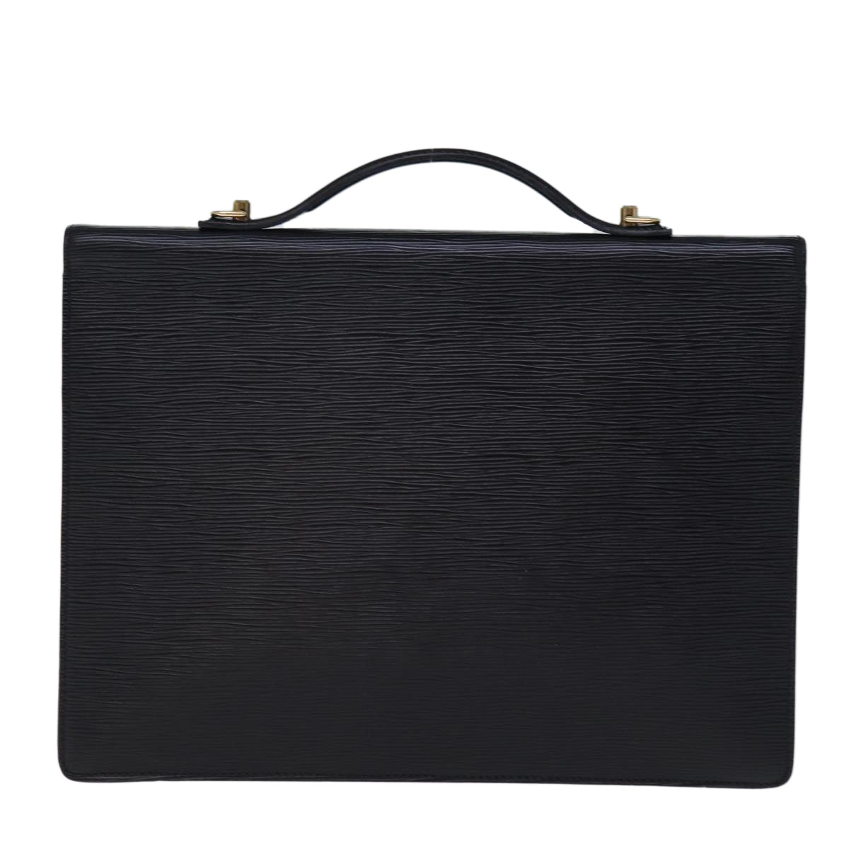 LOUIS VUITTON Epi Porte Documents Bandouliere Briefcase Black M54467 Auth 74151