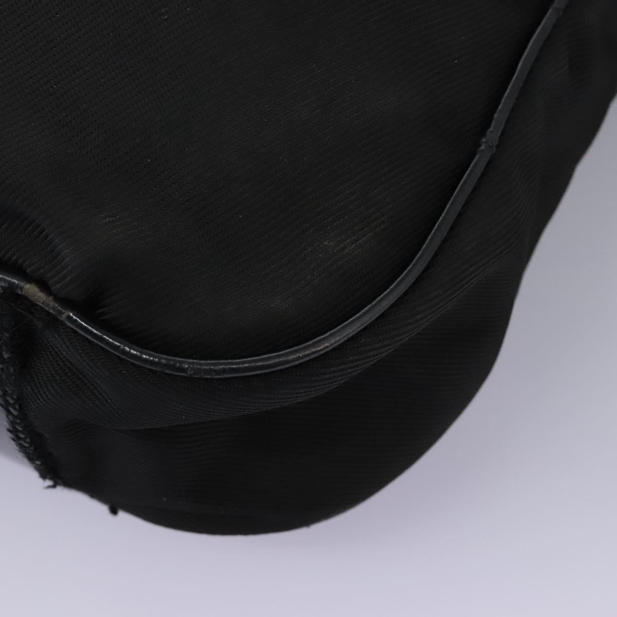 GUCCI Bamboo Hand Bag Nylon 2way Black 001 2058 1577 5 Auth 74234