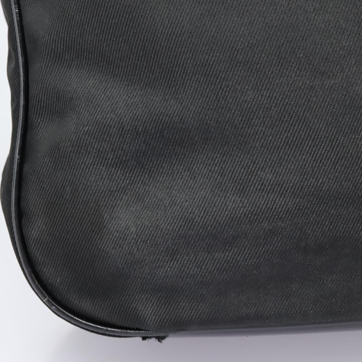 GUCCI Bamboo Hand Bag Nylon 2way Black 001 2058 1577 5 Auth 74234