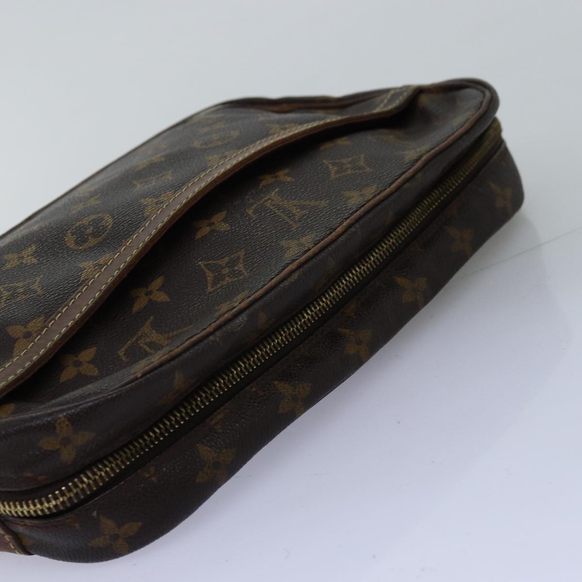 LOUIS VUITTON Monogram Compiegne 28 Clutch Bag M51845 LV Auth 74303