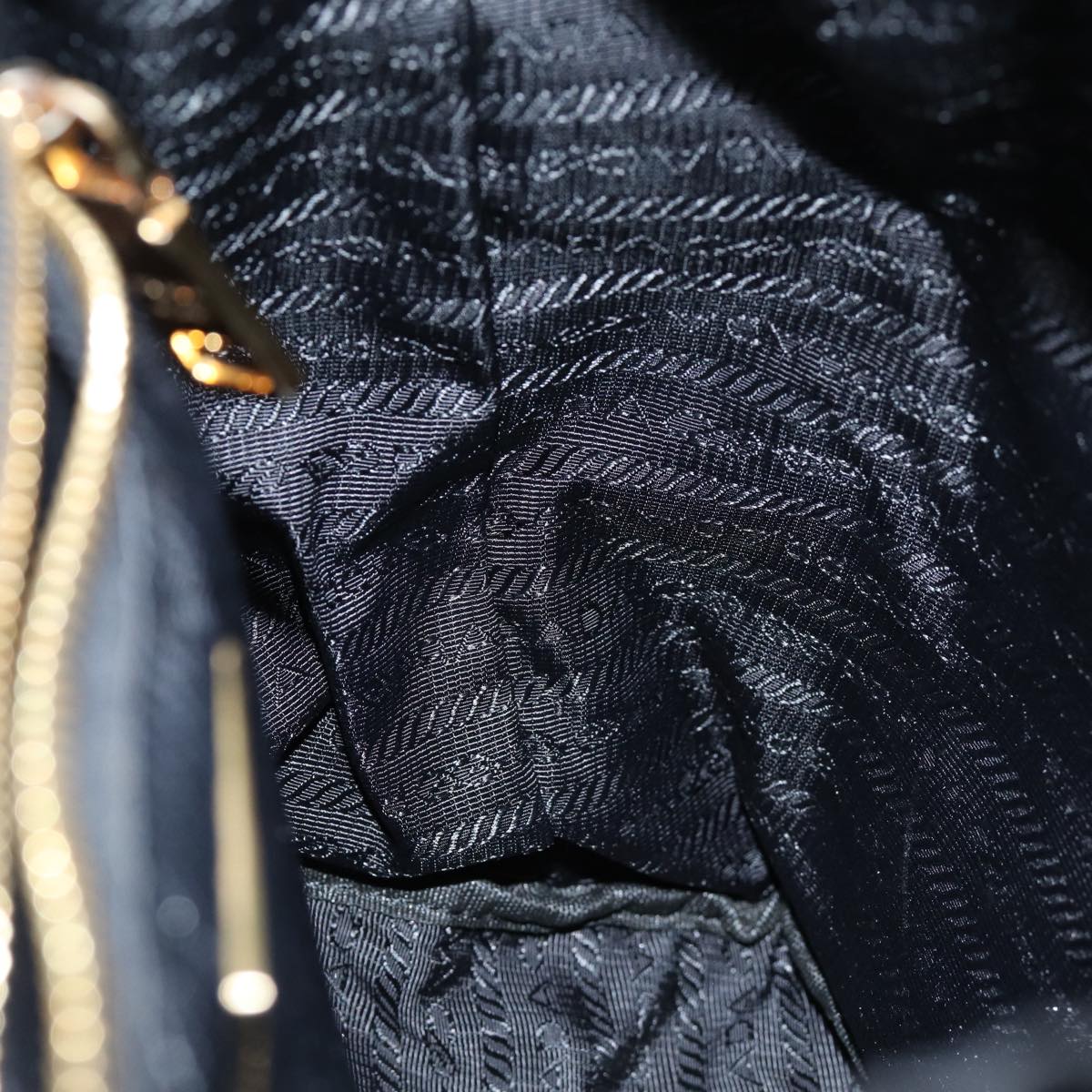 PRADA Backpack Nylon Black Auth 74402A