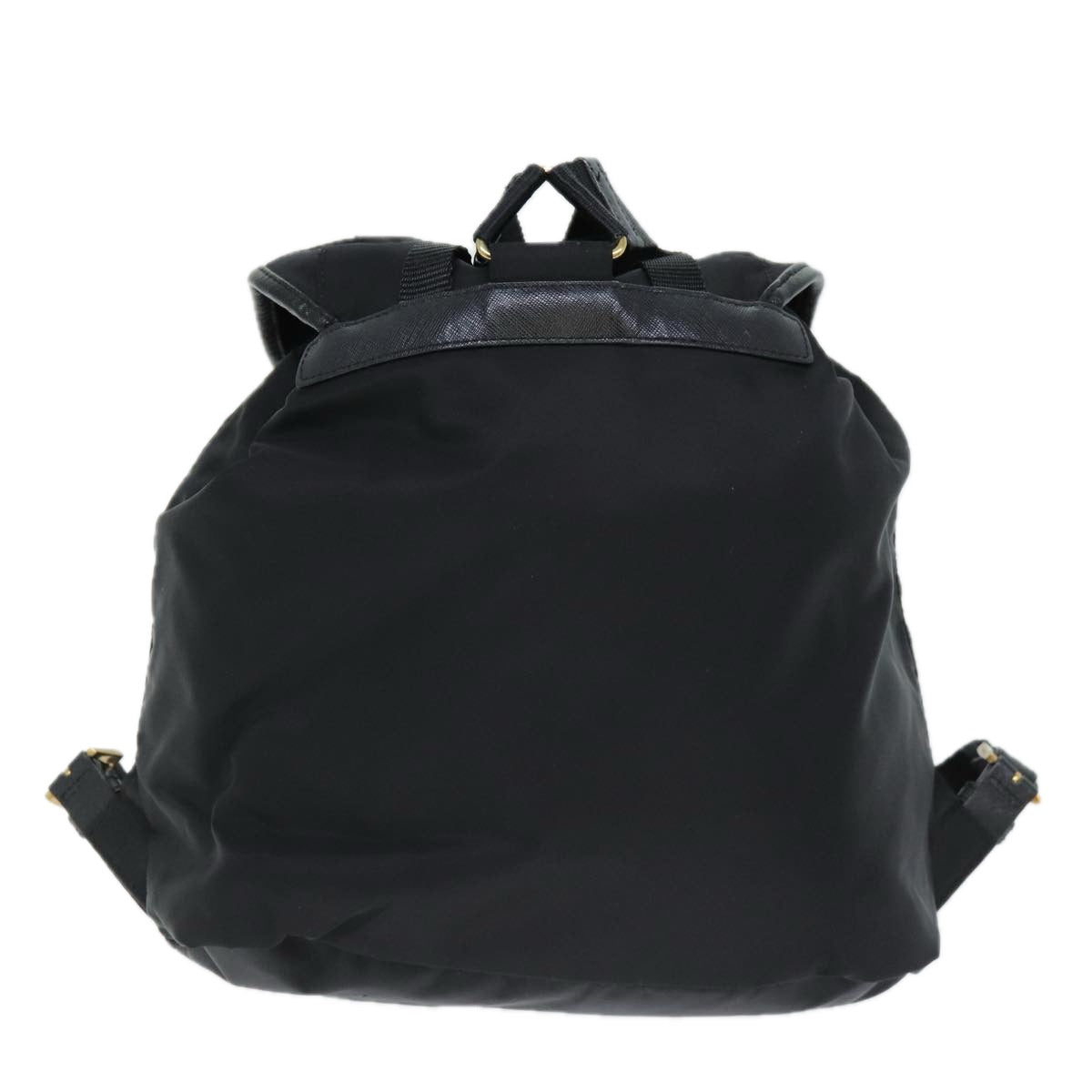 PRADA Backpack Nylon Black Auth 74402A