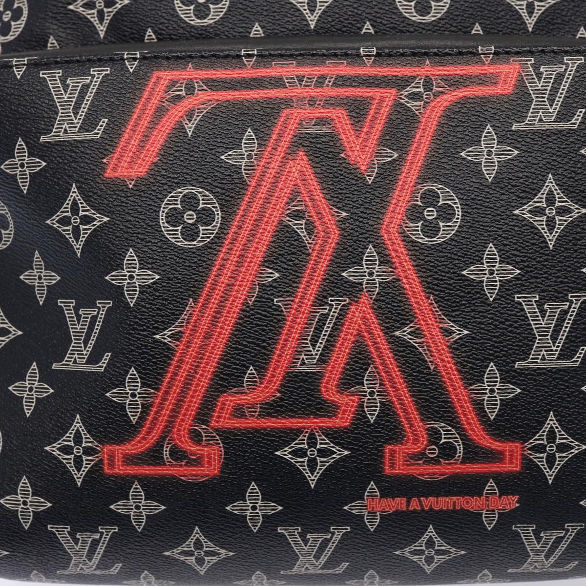 LOUIS VUITTON Monogram Ink Apollo Backpack Navy Red White M43676 LV Auth 74436SA