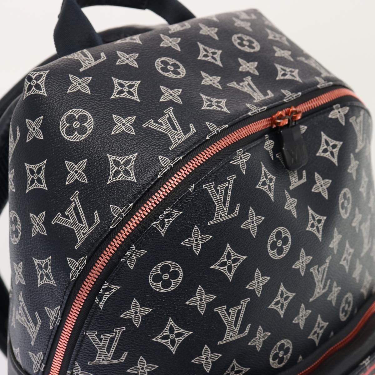 LOUIS VUITTON Monogram Ink Apollo Backpack Navy Red White M43676 LV Auth 74436SA