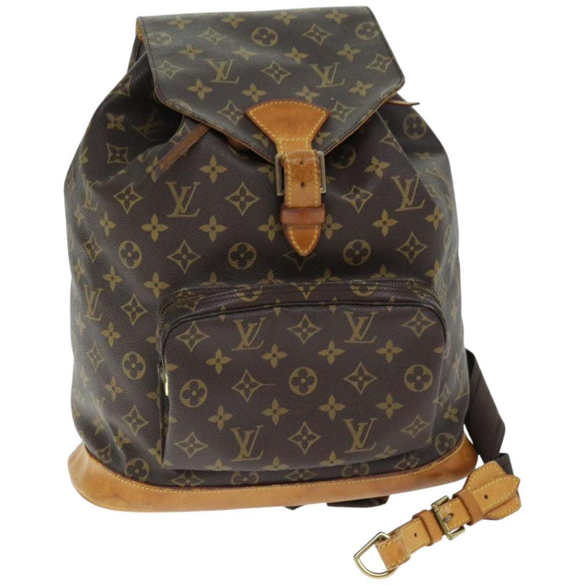 LOUIS VUITTON Monogram Montsouris GM Backpack M51135 LV Auth 74465