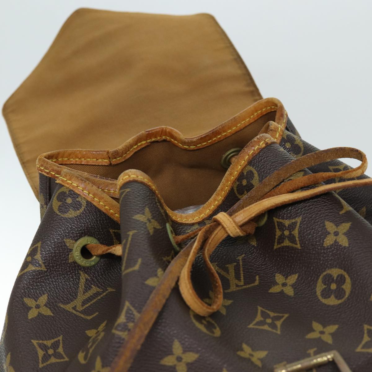 LOUIS VUITTON Monogram Montsouris GM Backpack M51135 LV Auth 74465