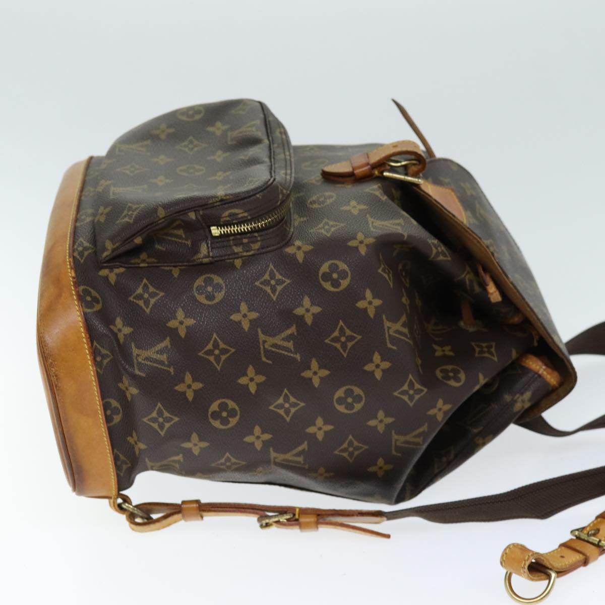 LOUIS VUITTON Monogram Montsouris GM Backpack M51135 LV Auth 74465