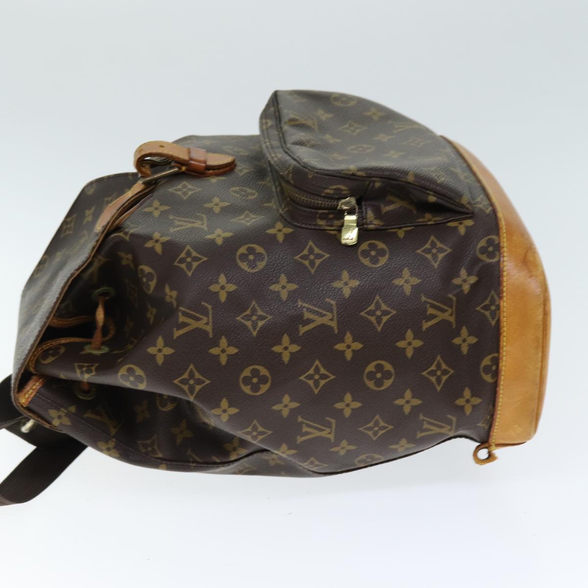 LOUIS VUITTON Monogram Montsouris GM Backpack M51135 LV Auth 74465