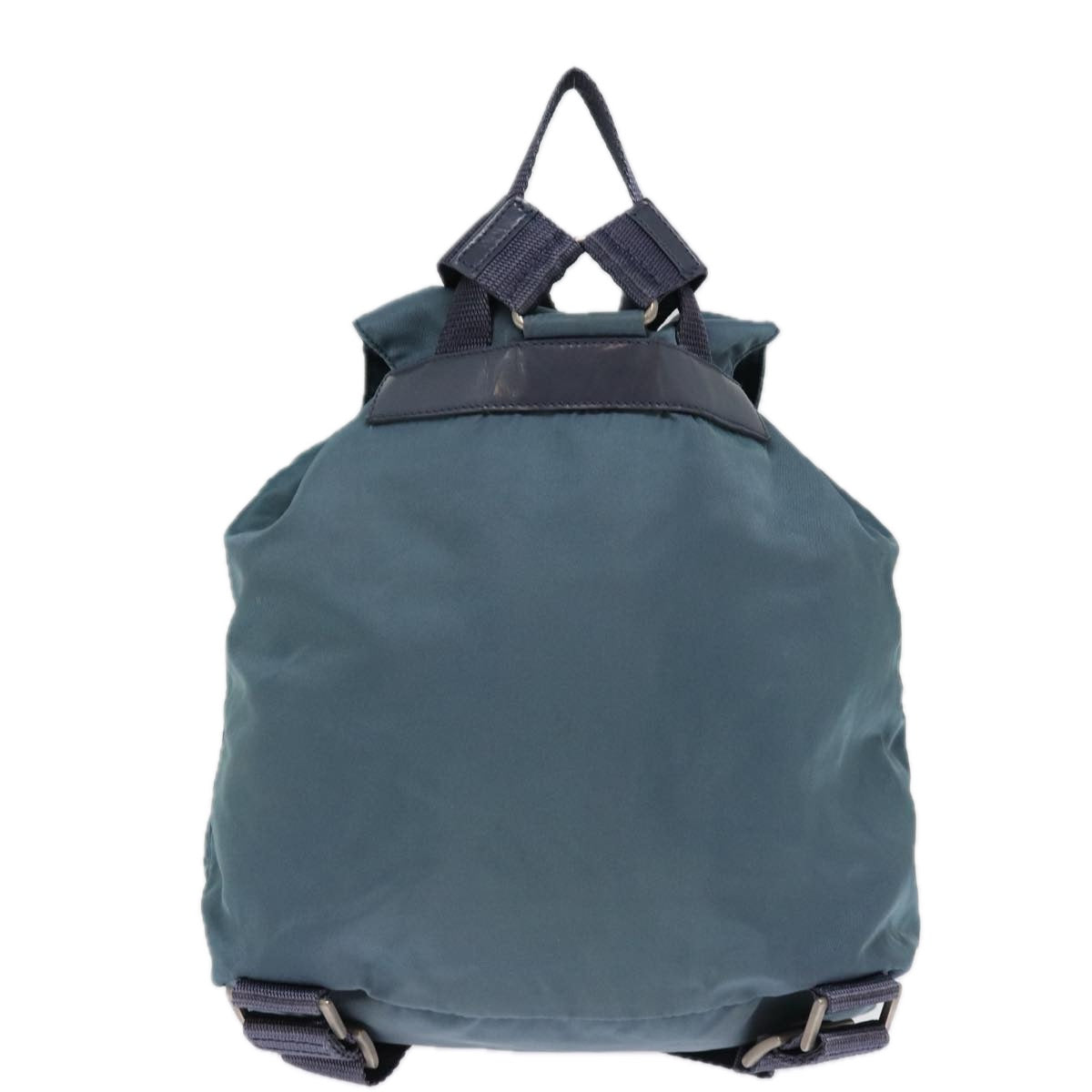 PRADA Backpack Nylon Turquoise Blue Auth 74468