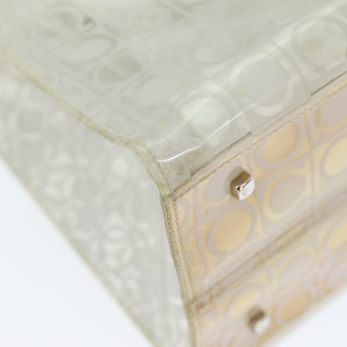 Salvatore Ferragamo Tote Bag Vinyl Clear Auth 74480