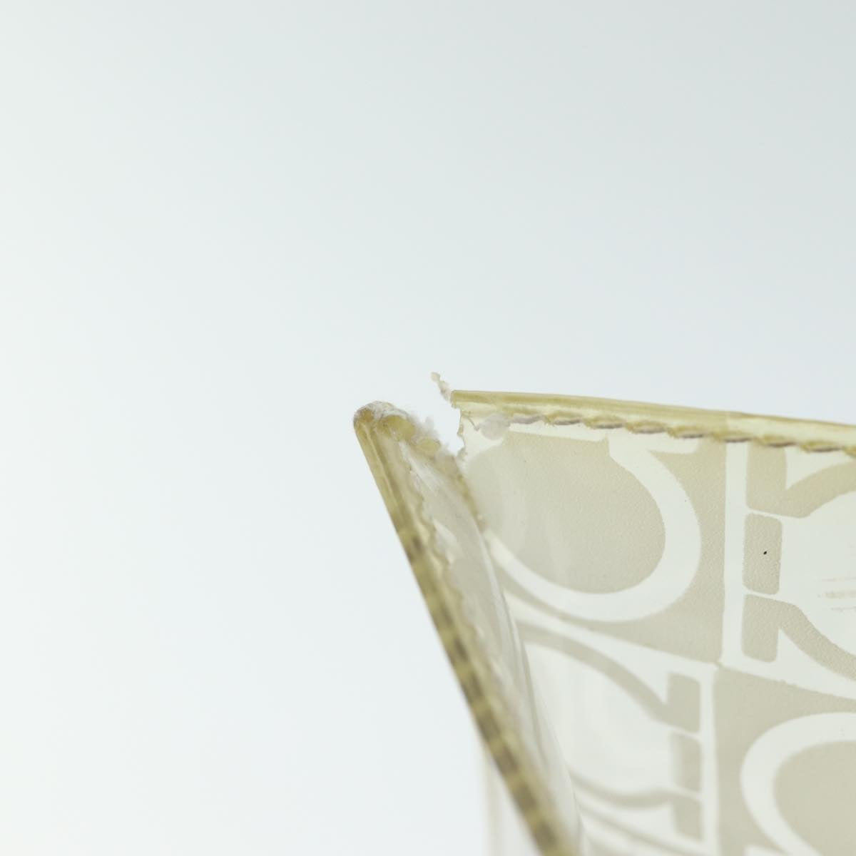 Salvatore Ferragamo Tote Bag Vinyl Clear Auth 74480