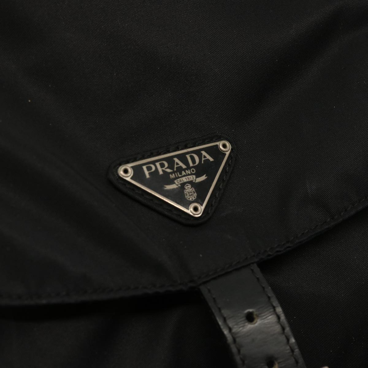 PRADA Backpack Nylon Black Auth 74483