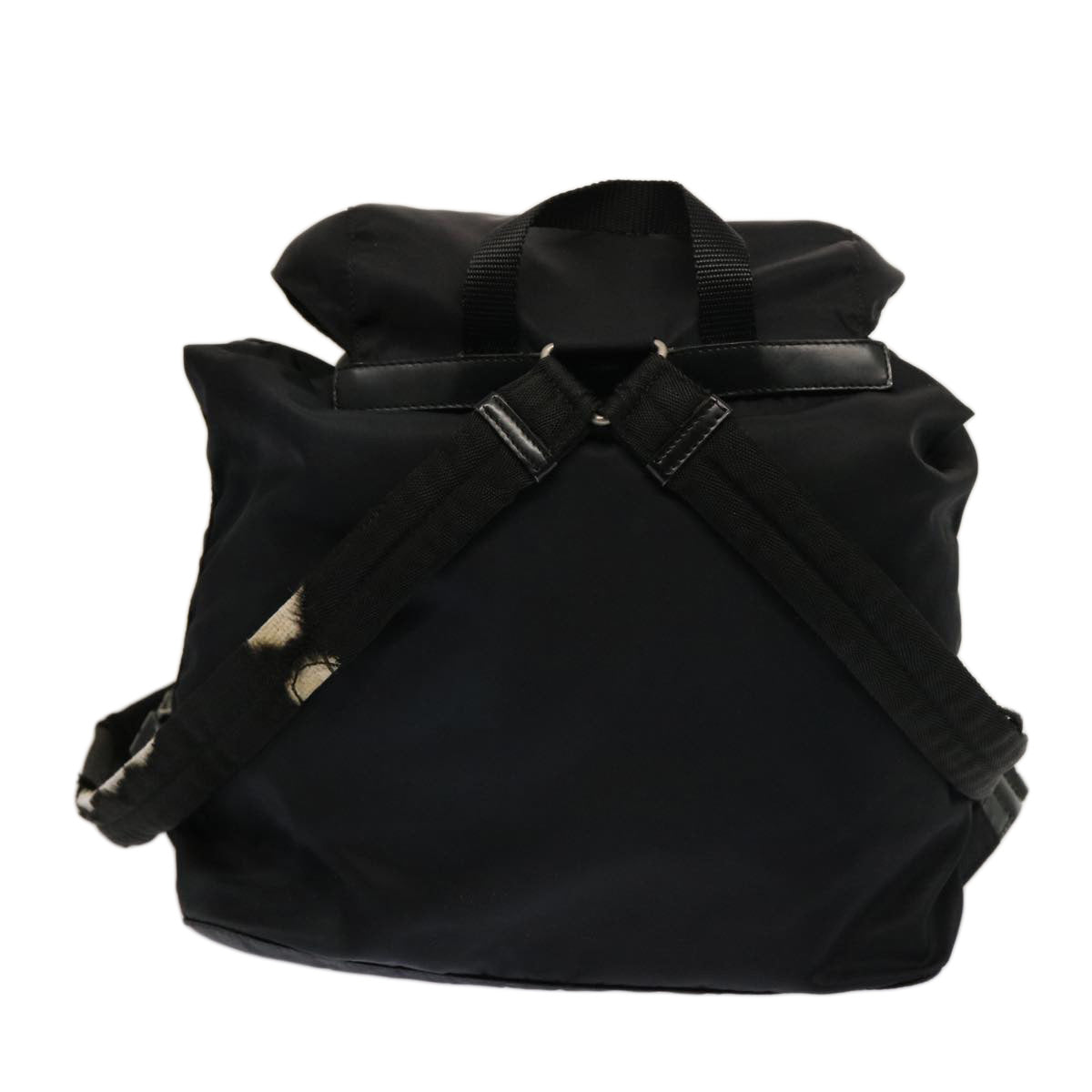 PRADA Backpack Nylon Black Auth 74483