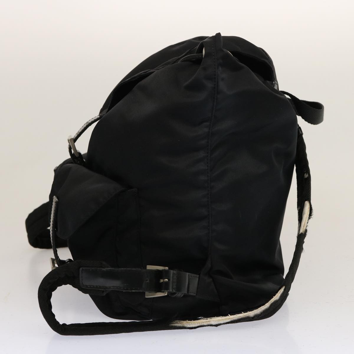 PRADA Backpack Nylon Black Auth 74483