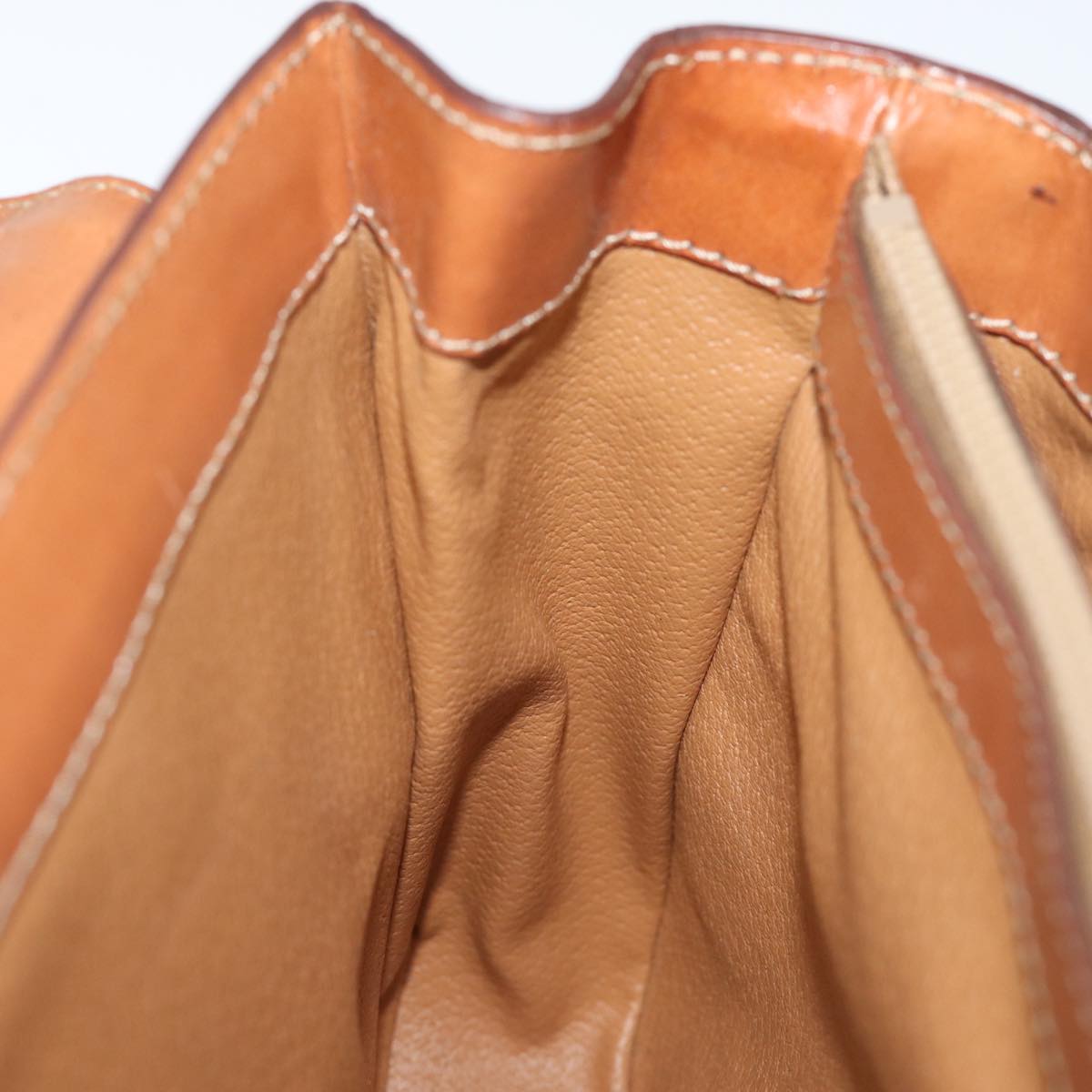 CELINE Macadam Canvas Hand Bag PVC 2way Brown Auth 74543