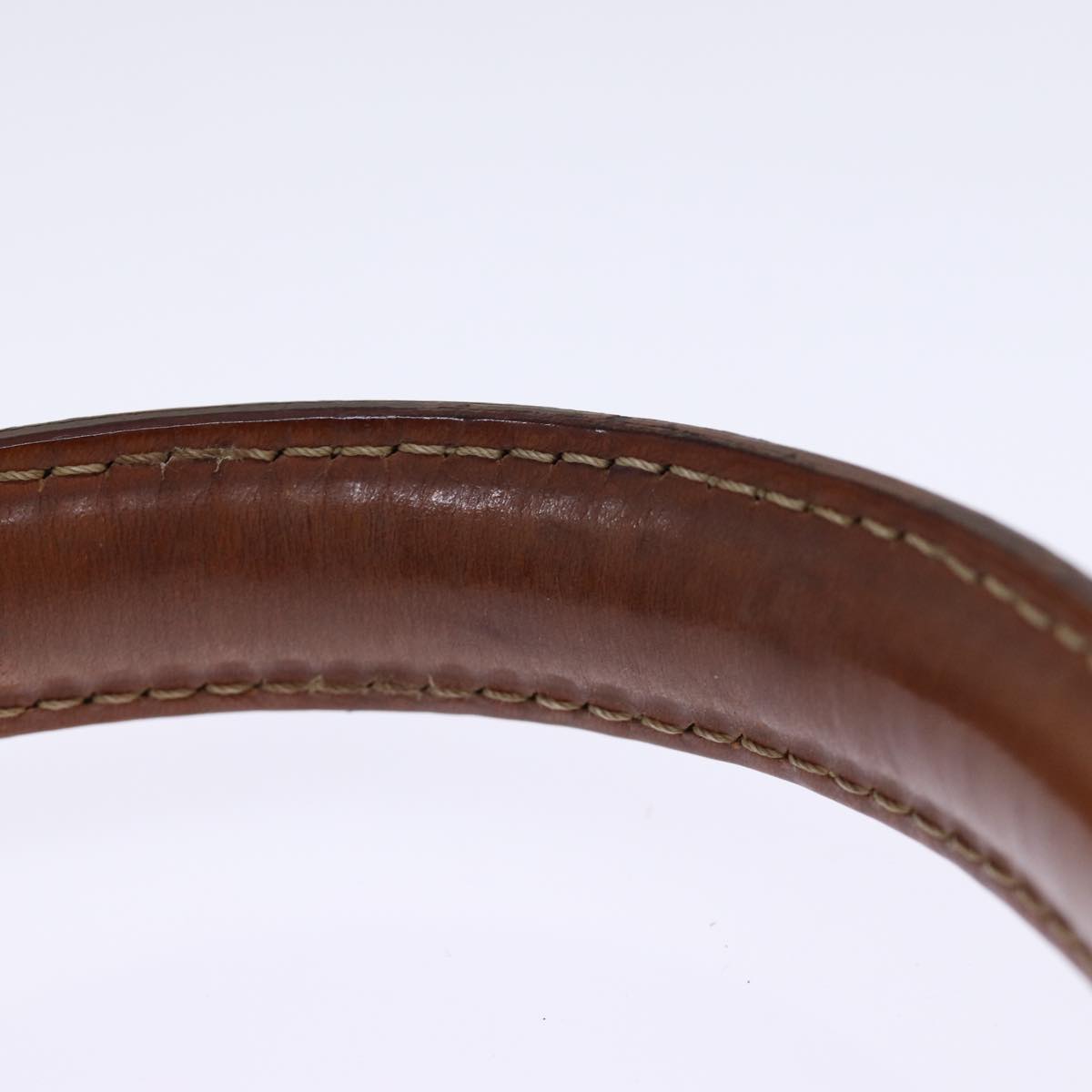 CELINE Macadam Canvas Hand Bag PVC 2way Brown Auth 74543