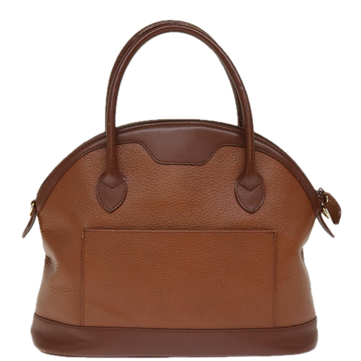 Burberrys Hand Bag Leather 2way Brown Auth 74572