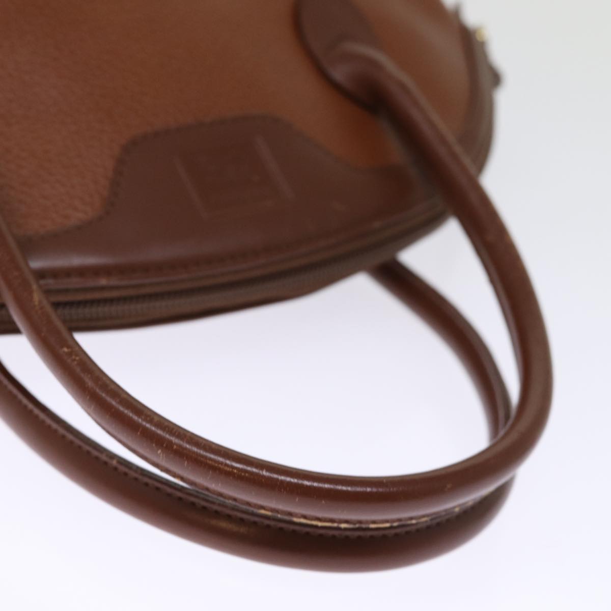 Burberrys Hand Bag Leather 2way Brown Auth 74572