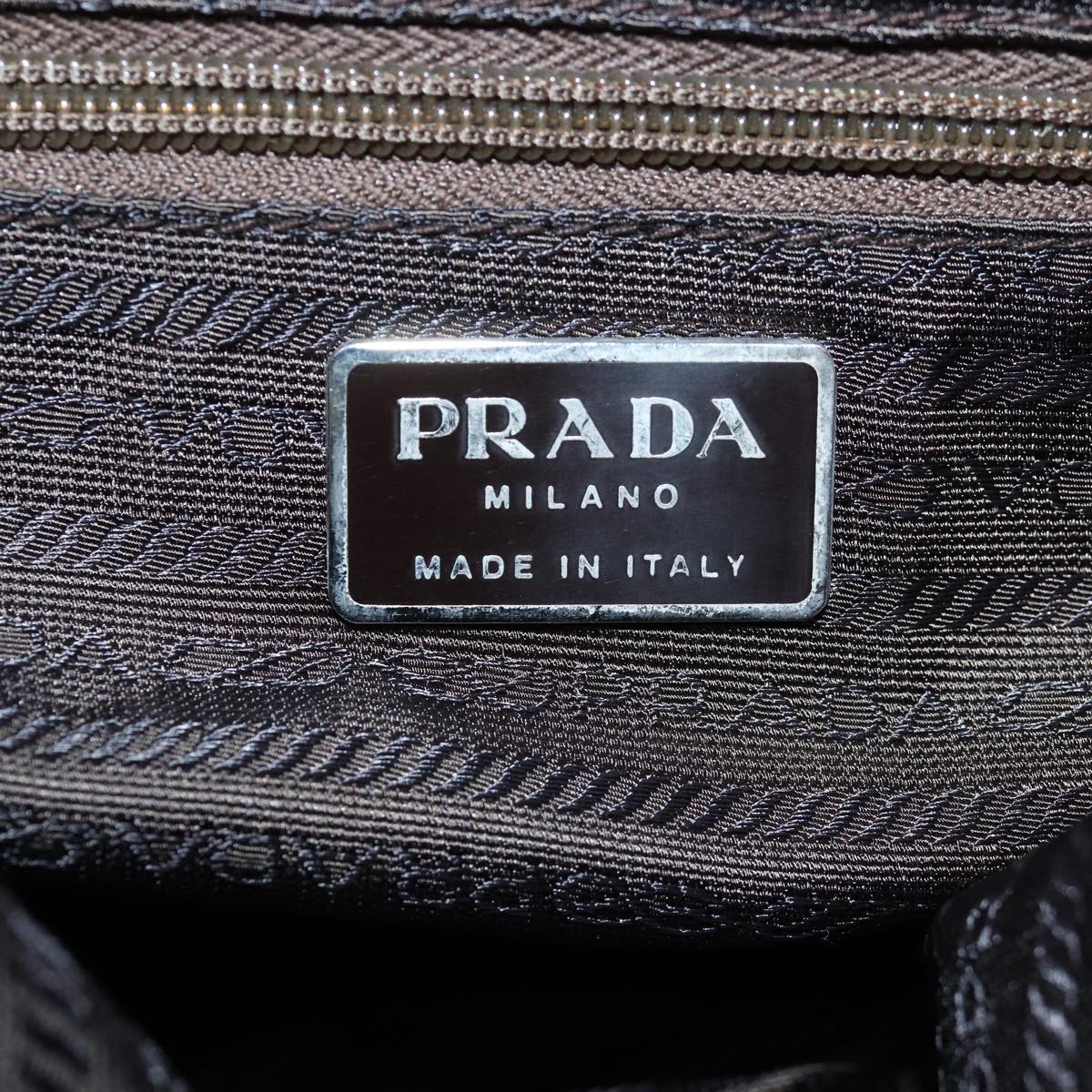 PRADA Backpack Nylon Brown Auth 74574