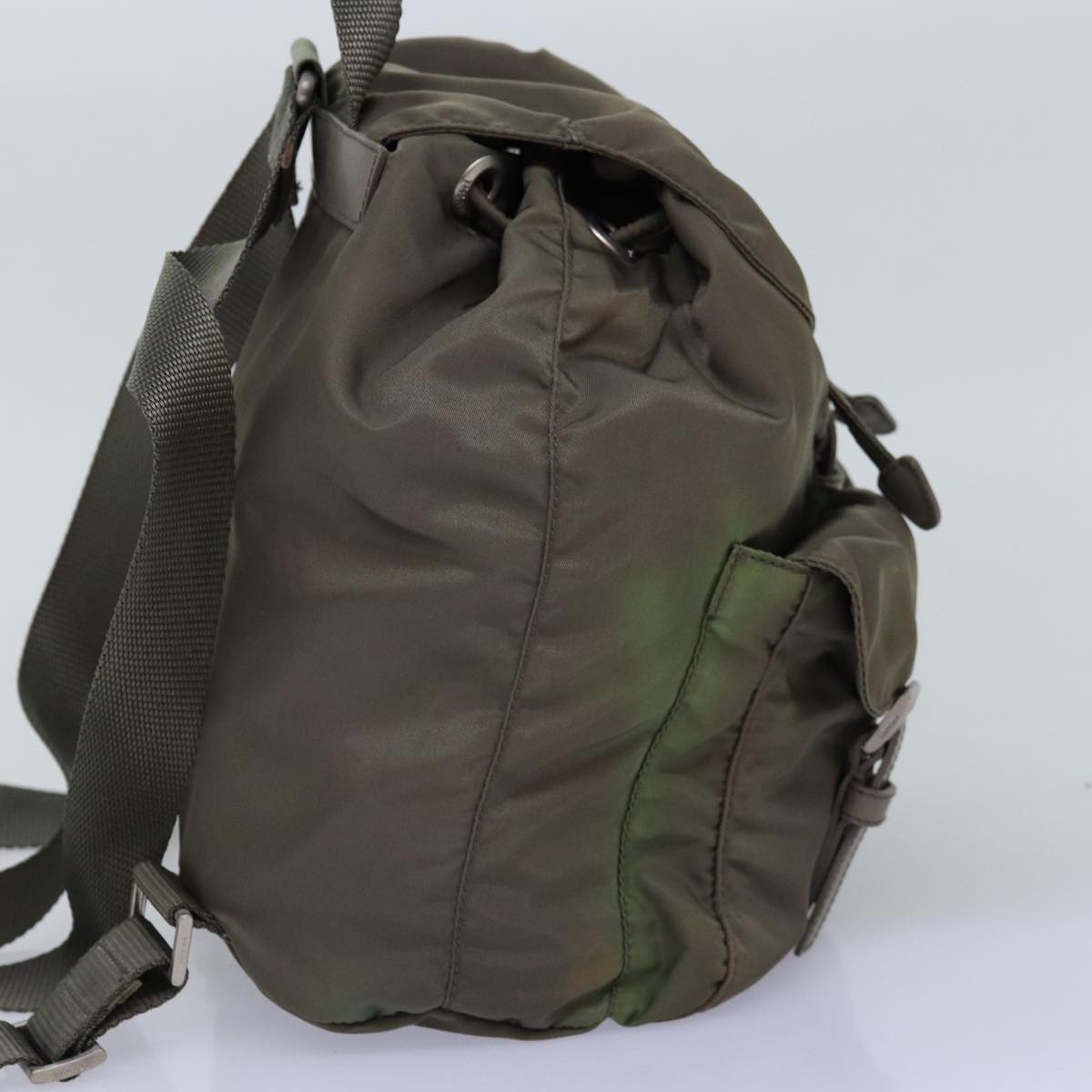 PRADA Backpack Nylon Brown Auth 74574