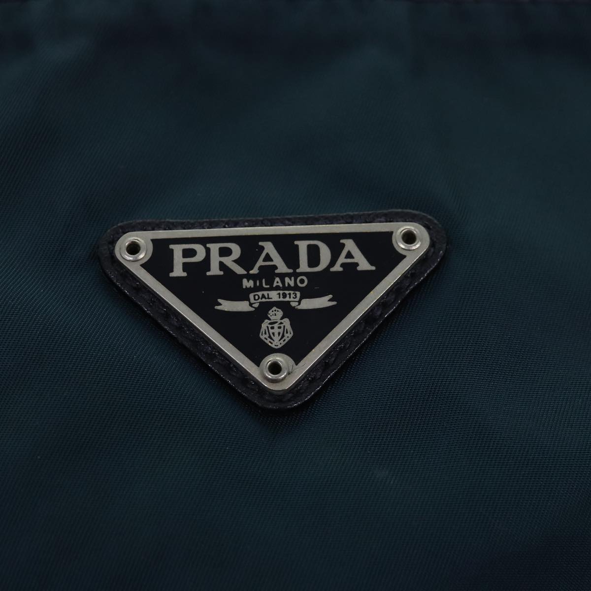 PRADA Backpack Nylon Green Auth 74575