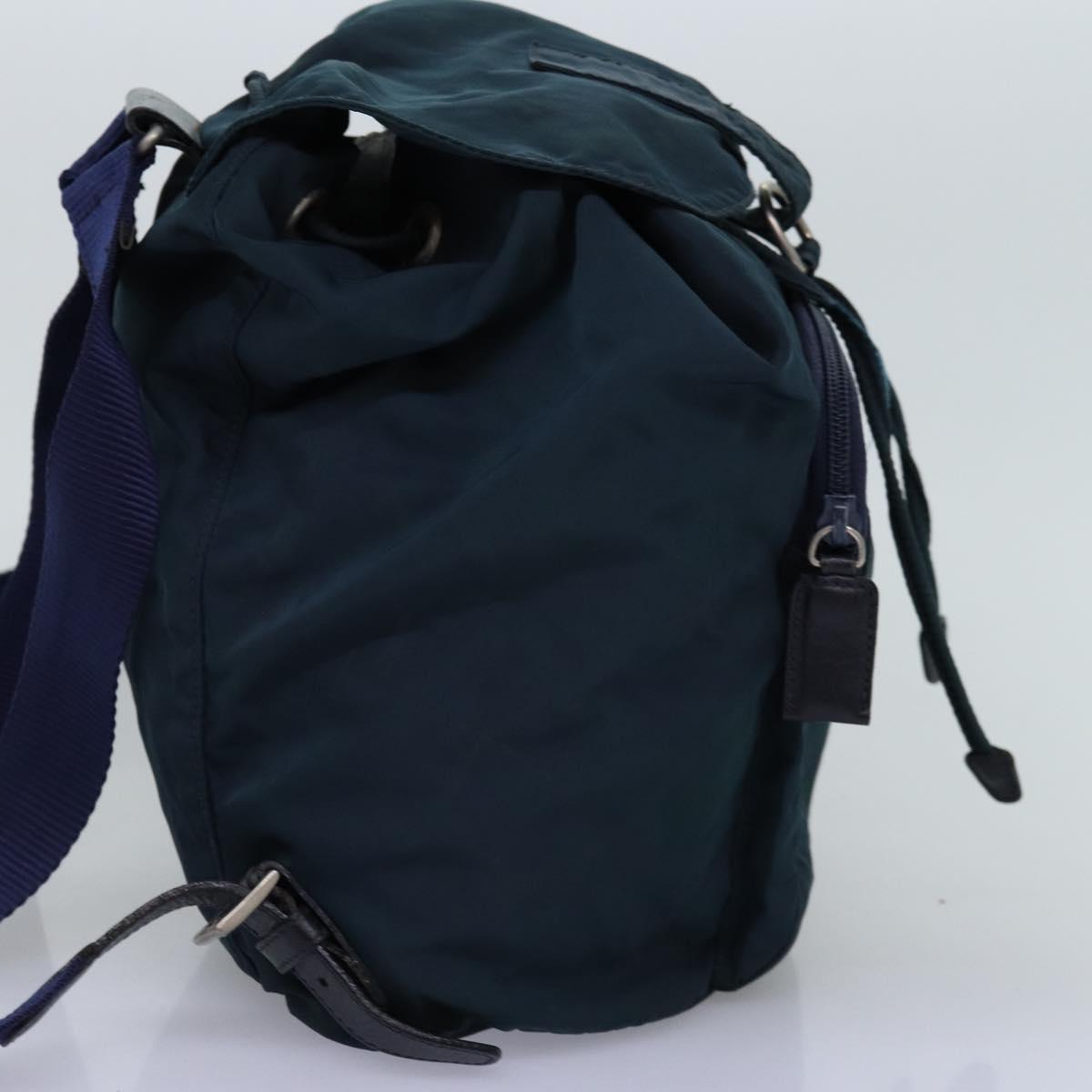 PRADA Backpack Nylon Green Auth 74575