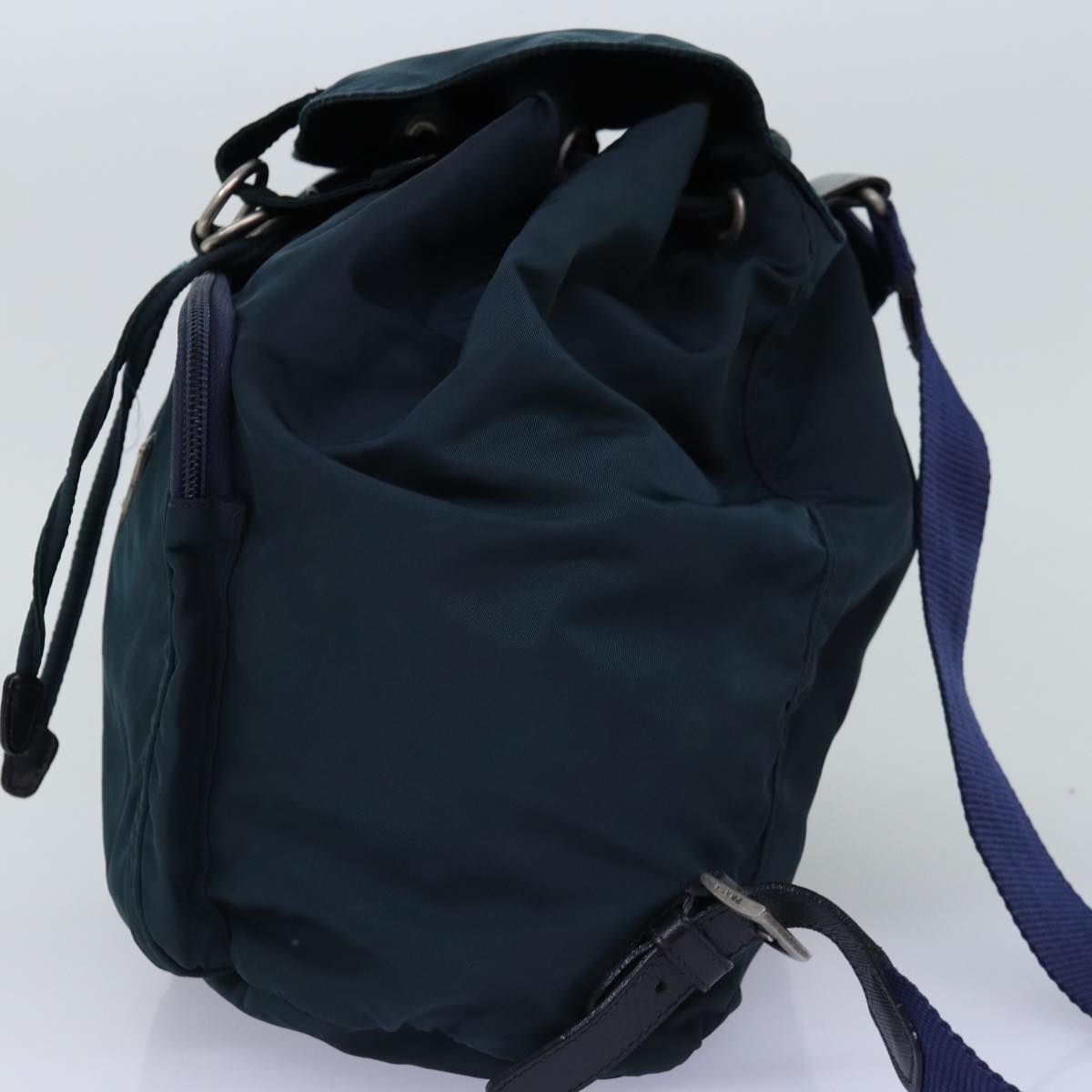 PRADA Backpack Nylon Green Auth 74575