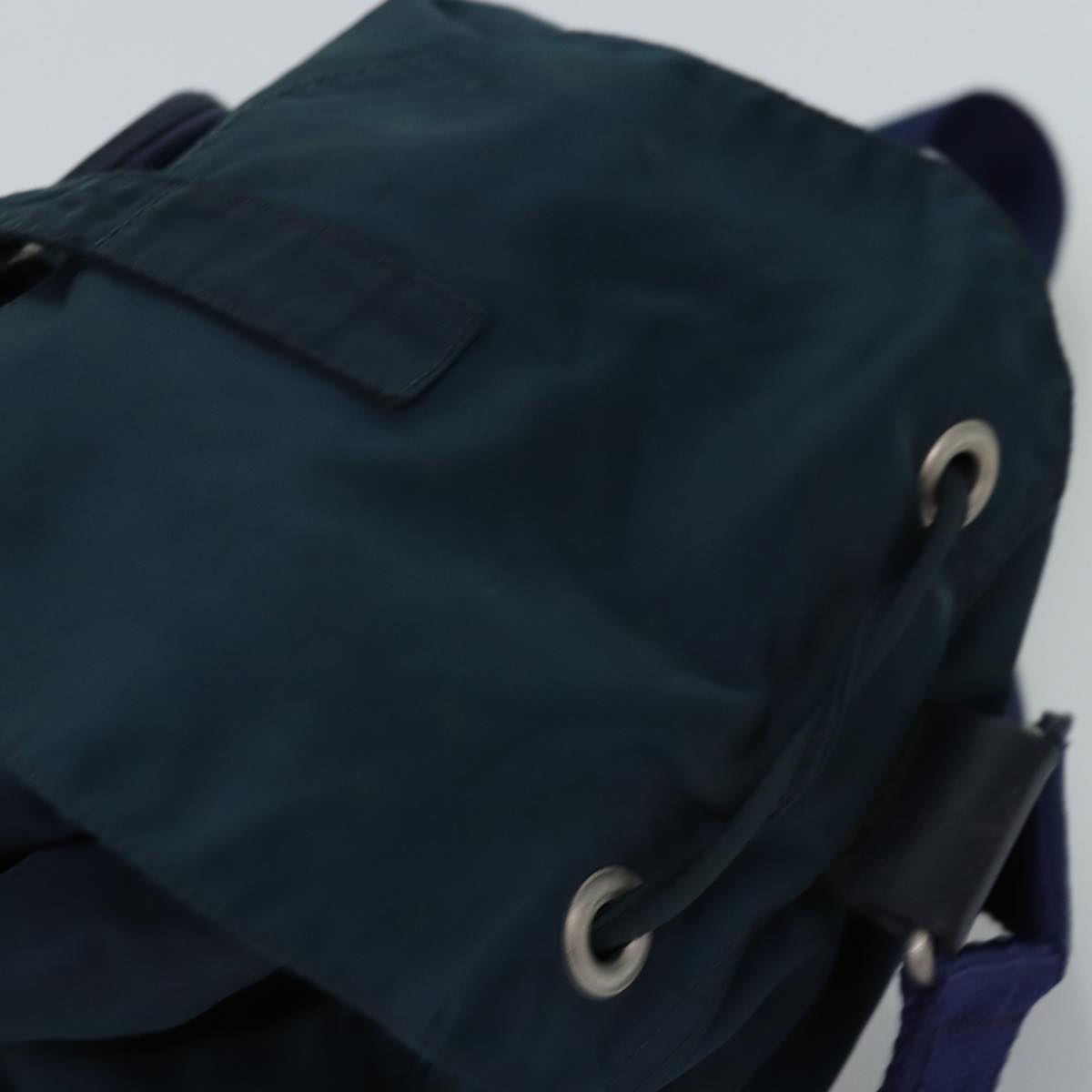 PRADA Backpack Nylon Green Auth 74575