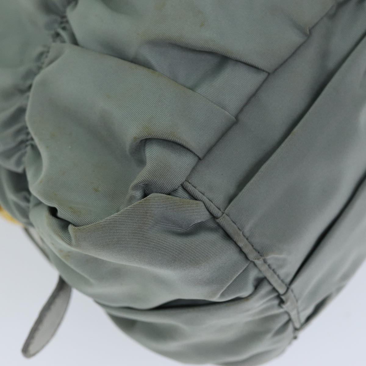 PRADA Hand Bag Nylon 2way Green Auth 74635