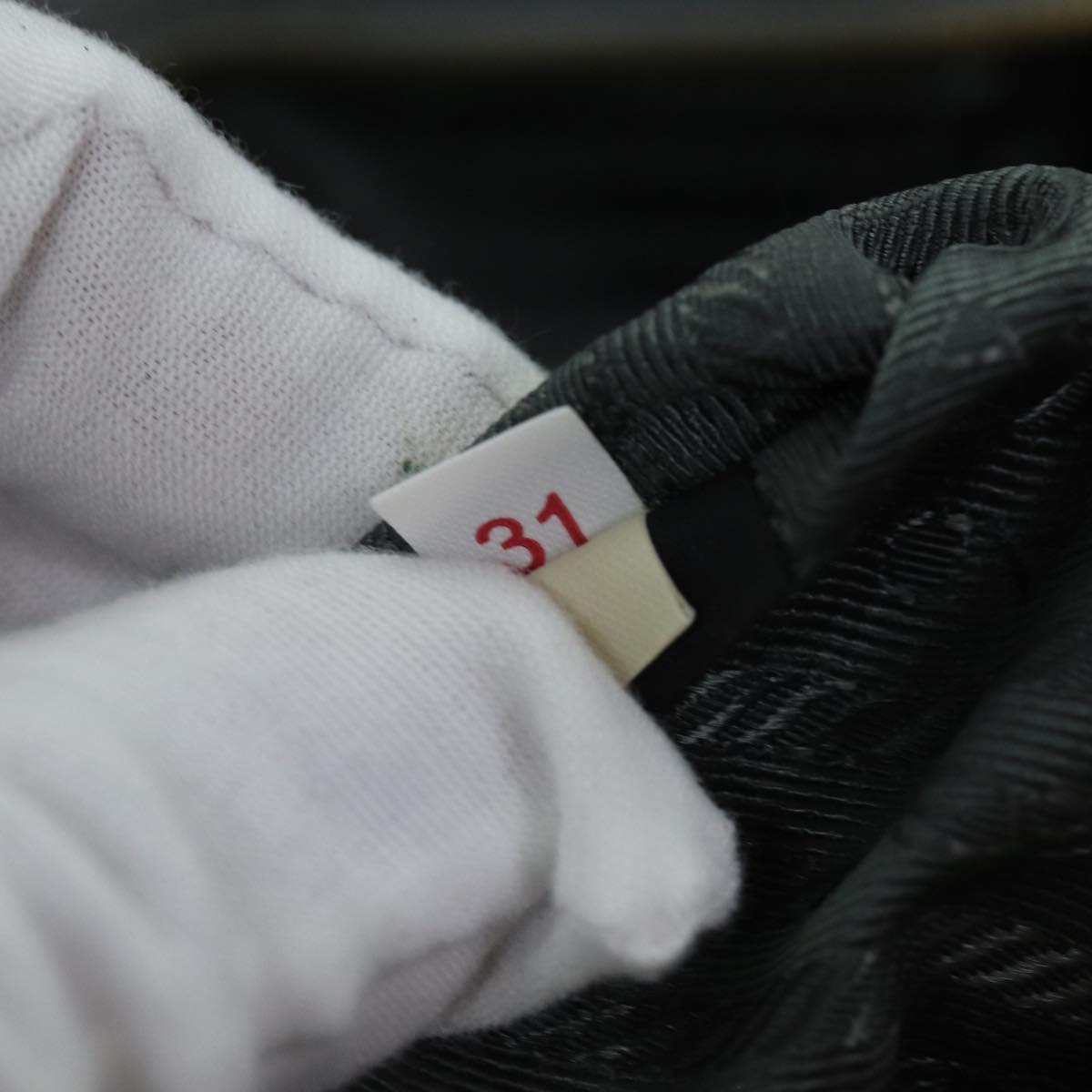 PRADA Hand Bag Nylon 2way Green Auth 74635