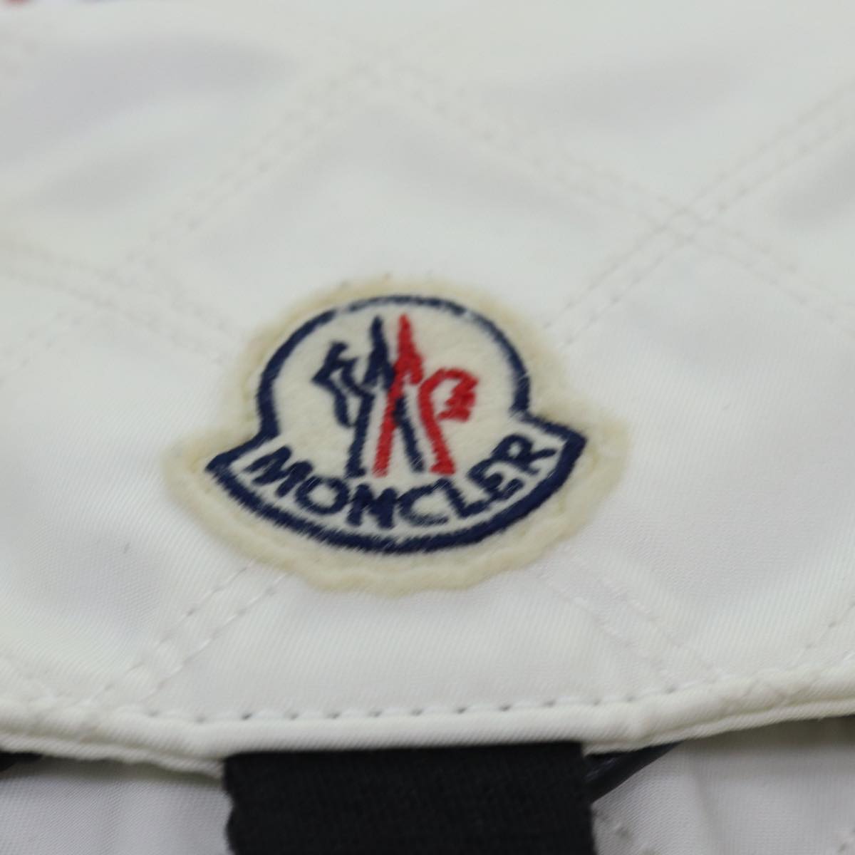 Moncler Backpack Nylon White Auth 74678