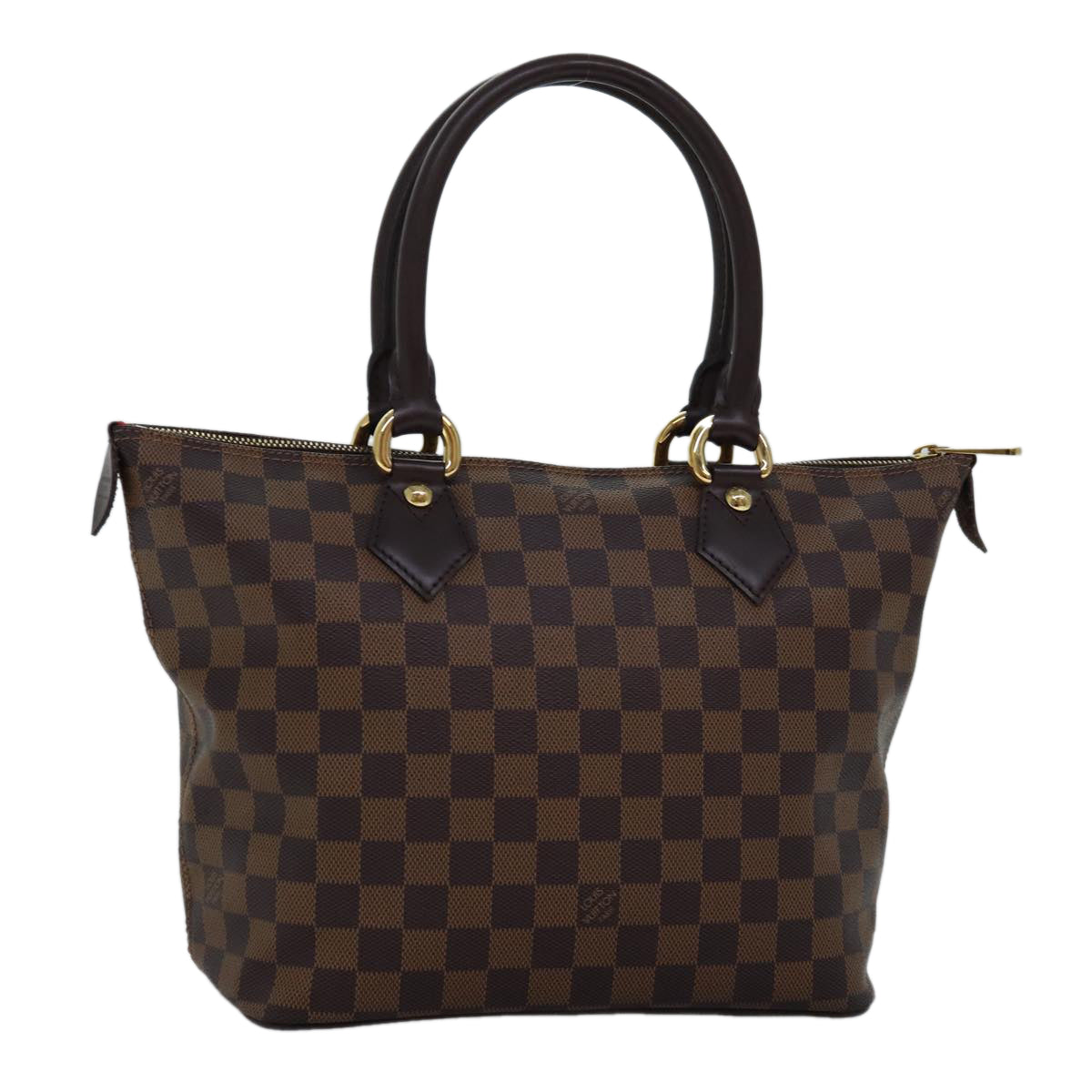 LOUIS VUITTON Damier Ebene Saleya PM Tote Bag N51183 LV Auth 74702SAV