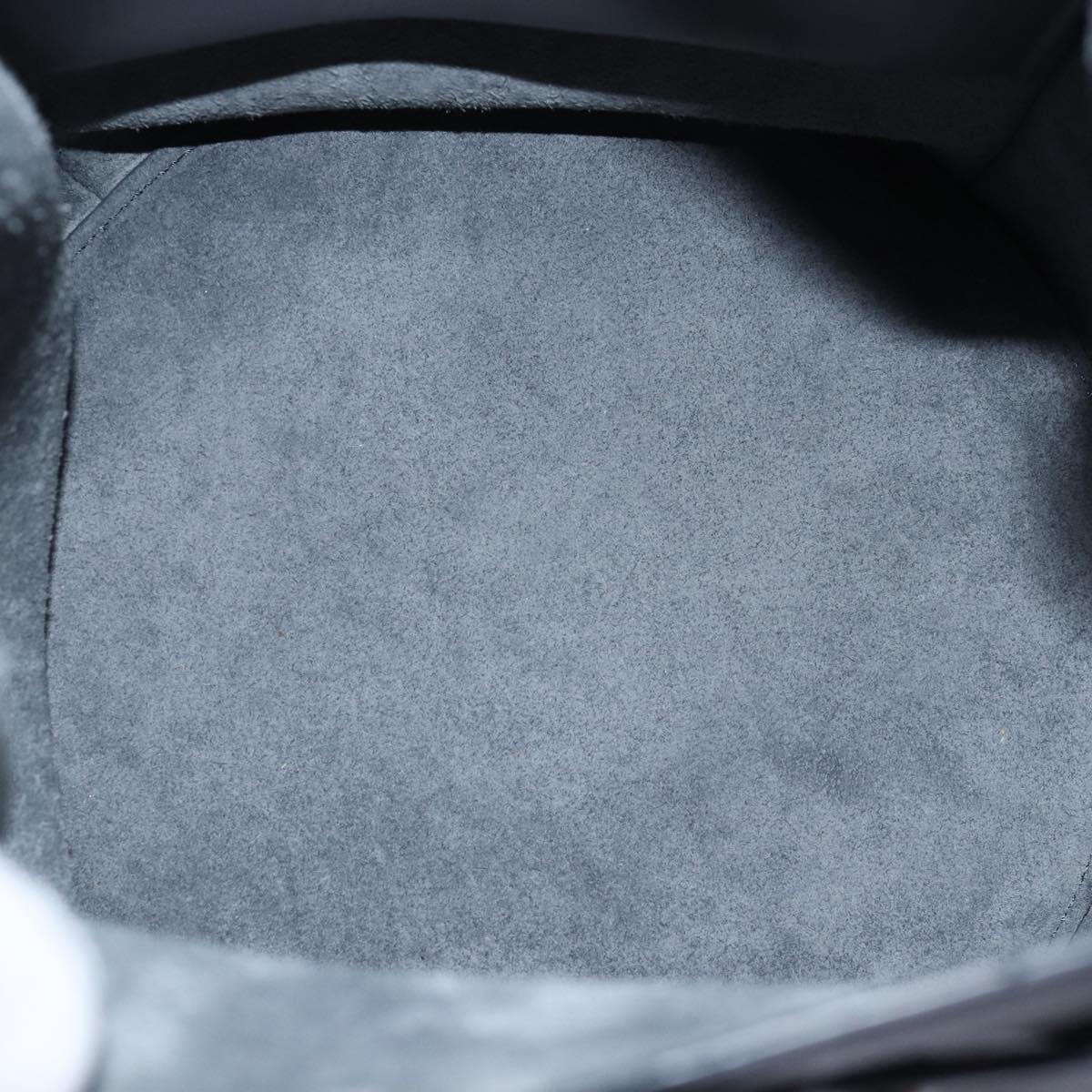 CELINE Big bag Shoulder Bag Leather Gray Auth 74791SAM