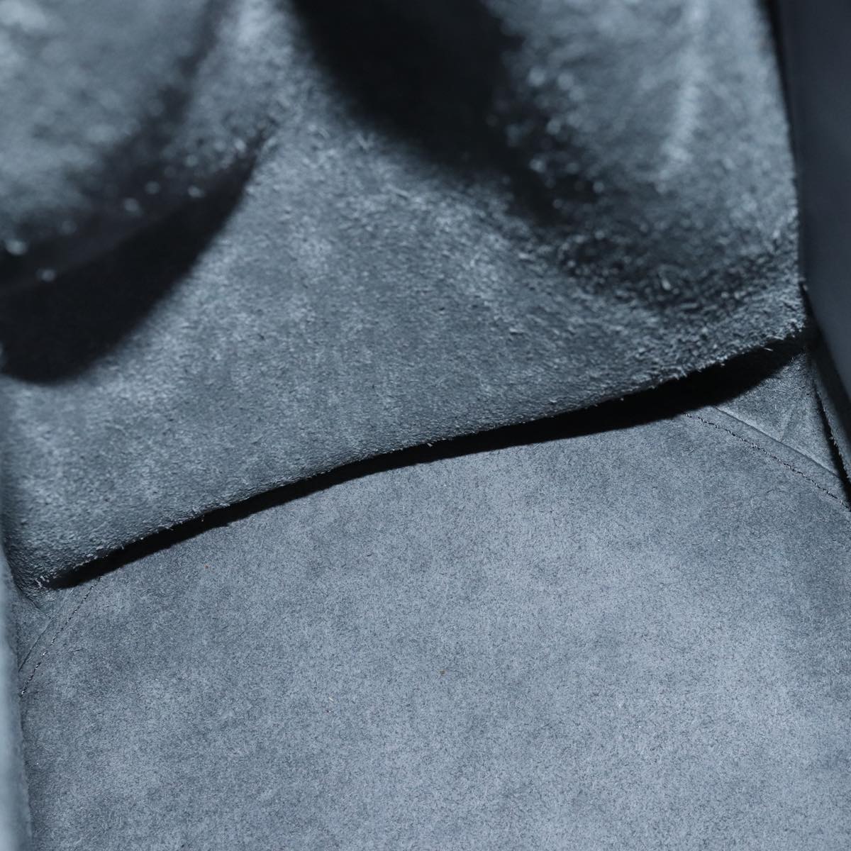 CELINE Big bag Shoulder Bag Leather Gray Auth 74791SAM